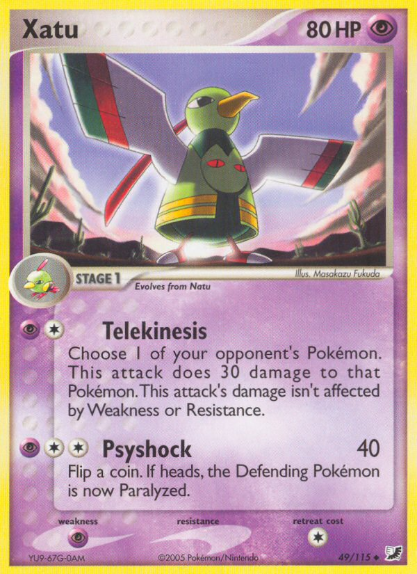 Xatu (49/115) [EX: Unseen Forces] | Card Merchant Takapuna
