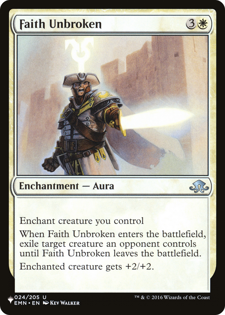 Faith Unbroken [The List] | Card Merchant Takapuna
