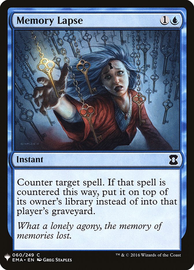 Memory Lapse [Mystery Booster] | Card Merchant Takapuna