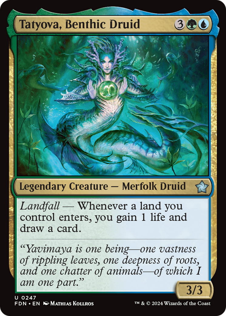 Tatyova, Benthic Druid [Foundations] | Card Merchant Takapuna