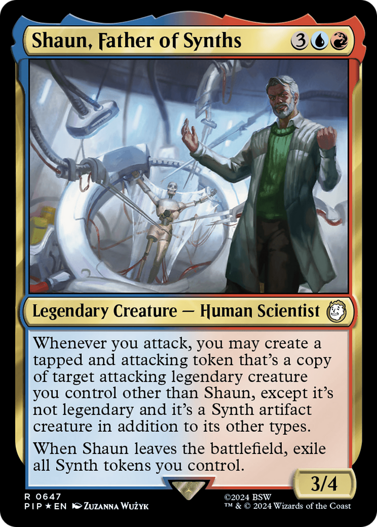 Shaun, Father of Synths (Surge Foil) [Fallout] | Card Merchant Takapuna