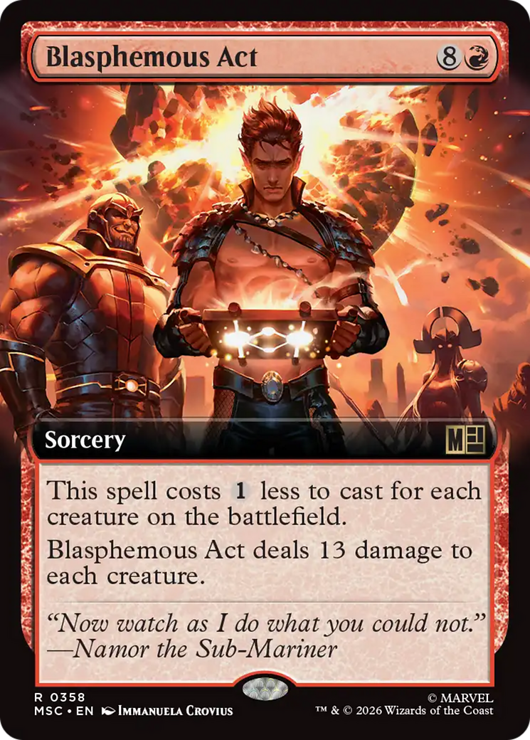 Blasphemous Act (Extended Art) [Marvel Super Heroes Commander] | Card Merchant Takapuna
