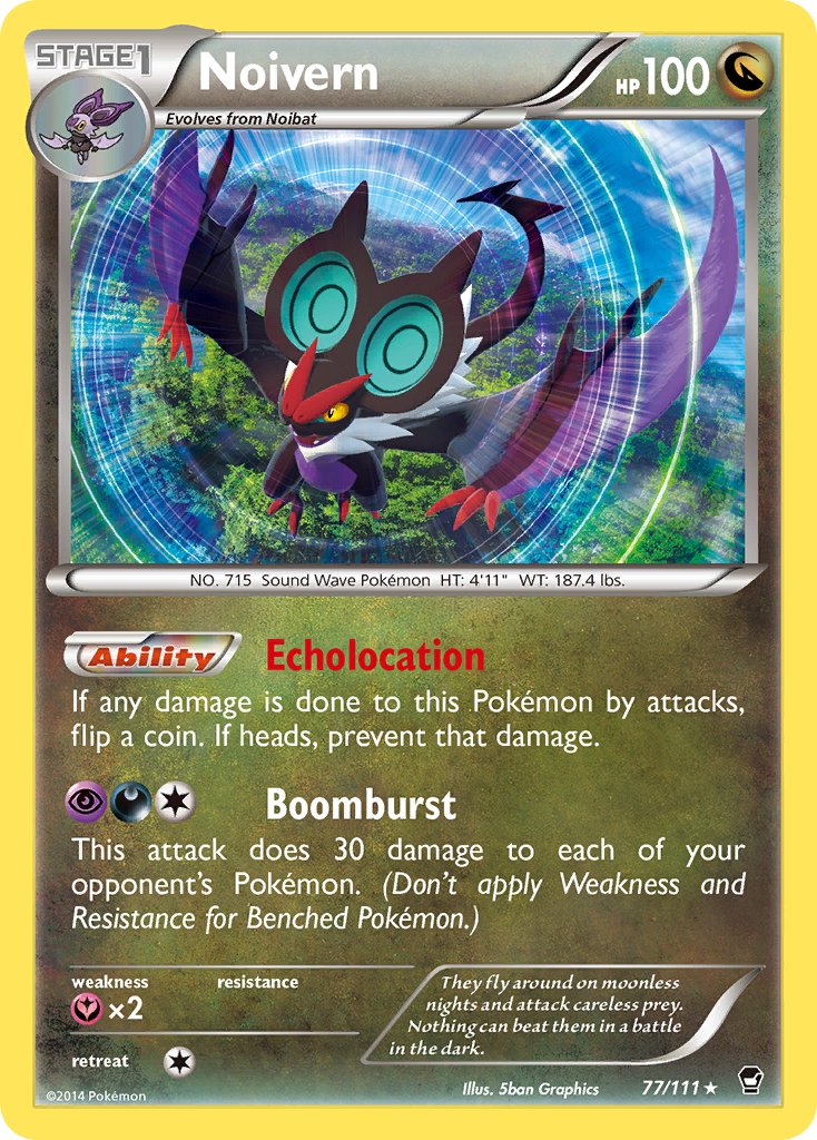 Noivern (77/111) (Cosmos Holo) (Blister Exclusive) [XY: Furious Fists] | Card Merchant Takapuna