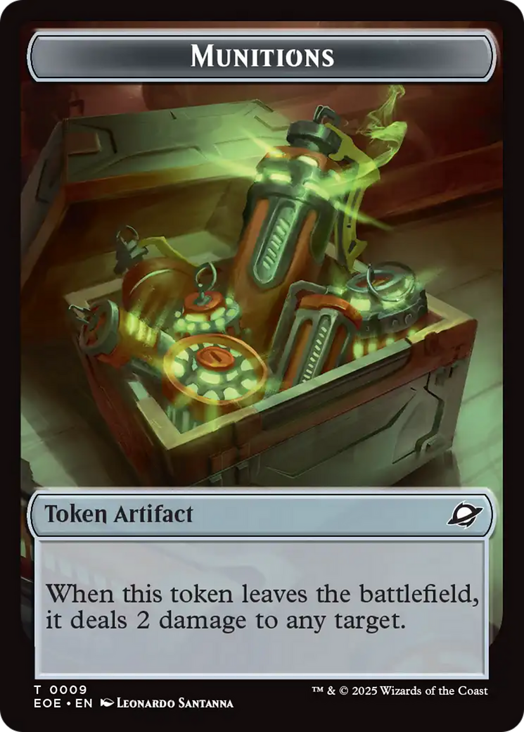 Robot // Munitions Double-Sided Token [Edge of Eternities Tokens] | Card Merchant Takapuna