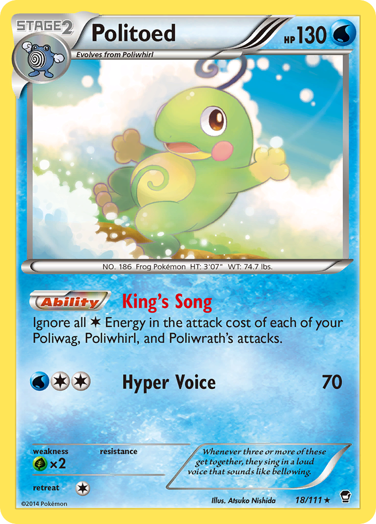 Politoed (18/111) [XY: Furious Fists] | Card Merchant Takapuna