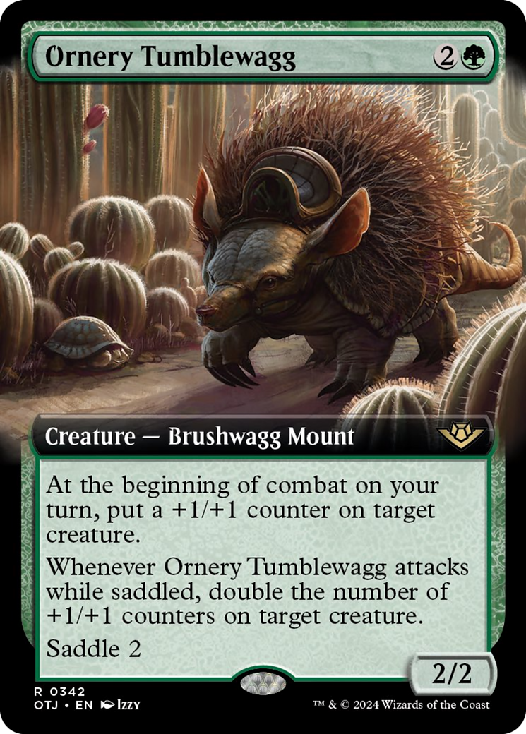Ornery Tumblewagg (Extended Art) [Outlaws of Thunder Junction] | Card Merchant Takapuna