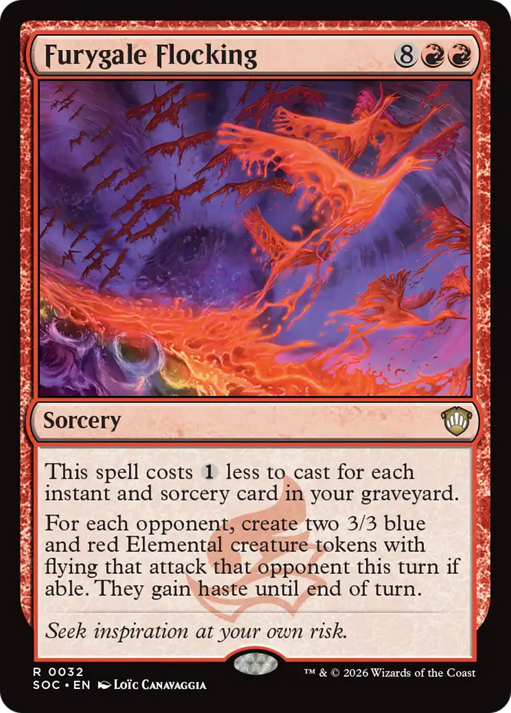 Furygale Flocking [Secrets of Strixhaven Commander] | Card Merchant Takapuna
