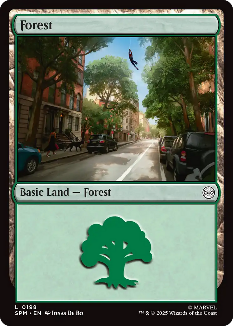 Forest (0198) [Marvel's Spider-Man] | Card Merchant Takapuna