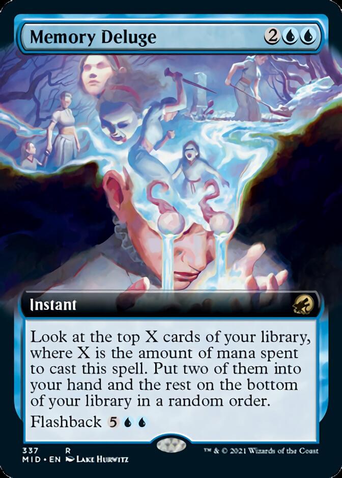 Memory Deluge (Extended Art) [Innistrad: Midnight Hunt] | Card Merchant Takapuna