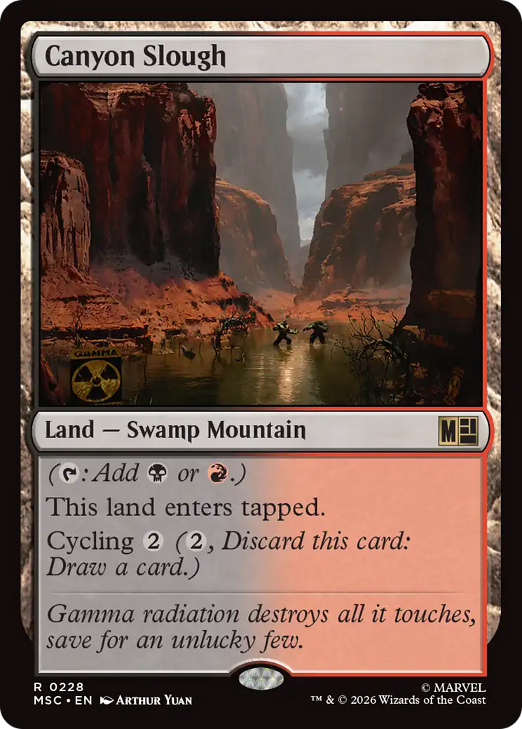 Canyon Slough (Surge Foil) [Marvel Super Heroes Commander] | Card Merchant Takapuna