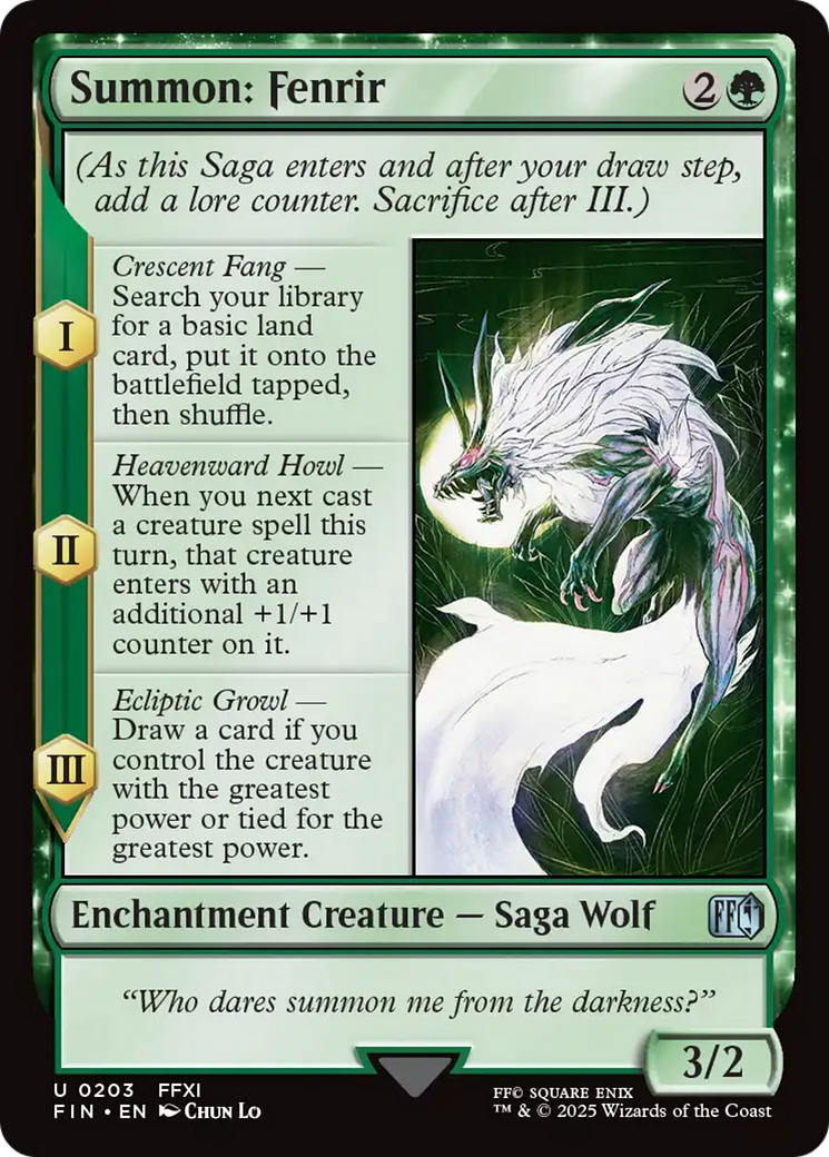 Summon: Fenrir [FINAL FANTASY] | Card Merchant Takapuna