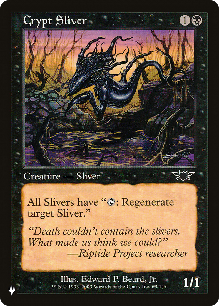 Crypt Sliver [The List] | Card Merchant Takapuna