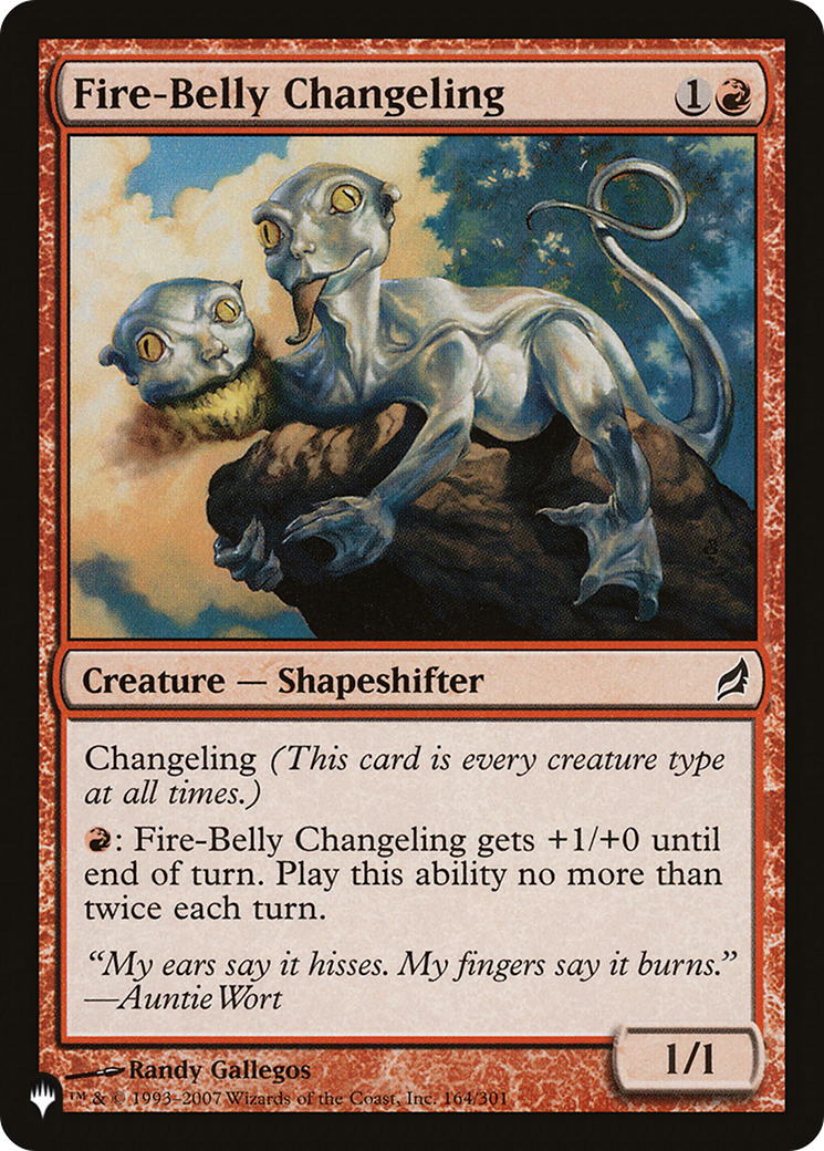 Fire-Belly Changeling [The List] | Card Merchant Takapuna
