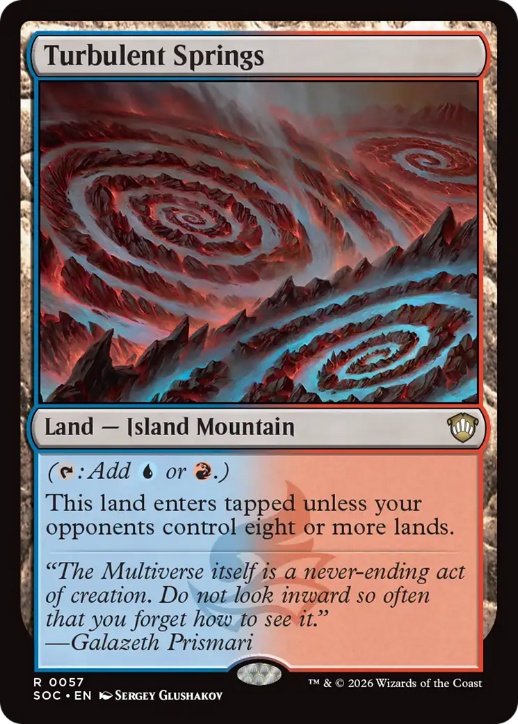 Turbulent Springs [Secrets of Strixhaven Commander] | Card Merchant Takapuna