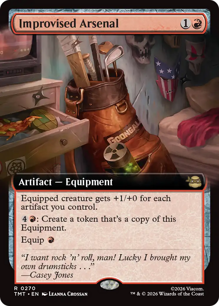 Improvised Arsenal (Extended Art) [Teenage Mutant Ninja Turtles] | Card Merchant Takapuna