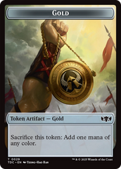 Elemental (0016) // Gold Double-Sided Token [Tarkir: Dragonstorm Commander Tokens] | Card Merchant Takapuna