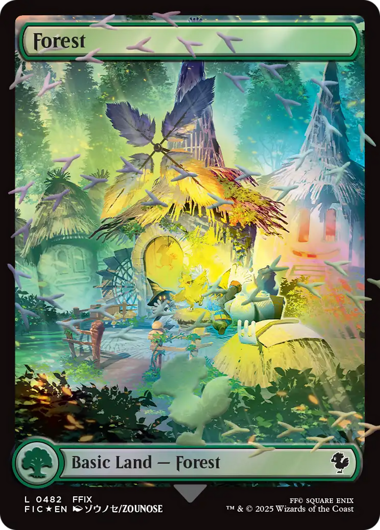 Forest (Chocobo Track Foil) [FINAL FANTASY Commander] | Card Merchant Takapuna