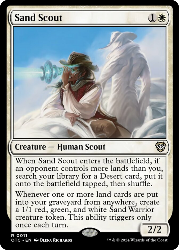 Sand Scout [Outlaws of Thunder Junction Commander] | Card Merchant Takapuna