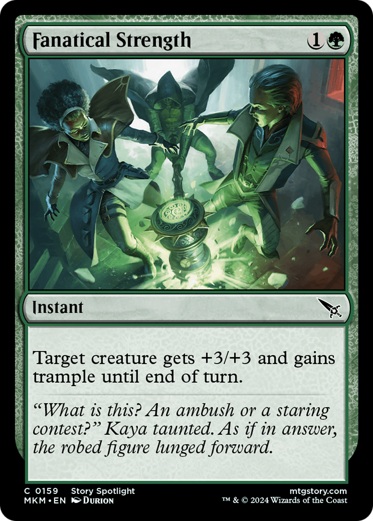 Fanatical Strength [Murders at Karlov Manor] | Card Merchant Takapuna