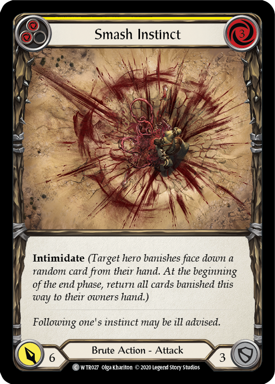 Smash Instinct (Yellow) [U-WTR027] (Welcome to Rathe Unlimited)  Unlimited Normal | Card Merchant Takapuna