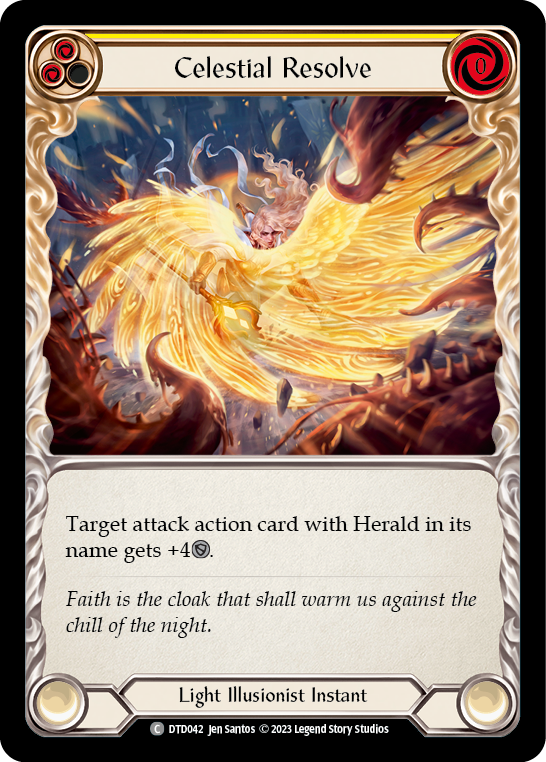 Celestial Resolve (Yellow) [DTD042] (Dusk Till Dawn) | Card Merchant Takapuna