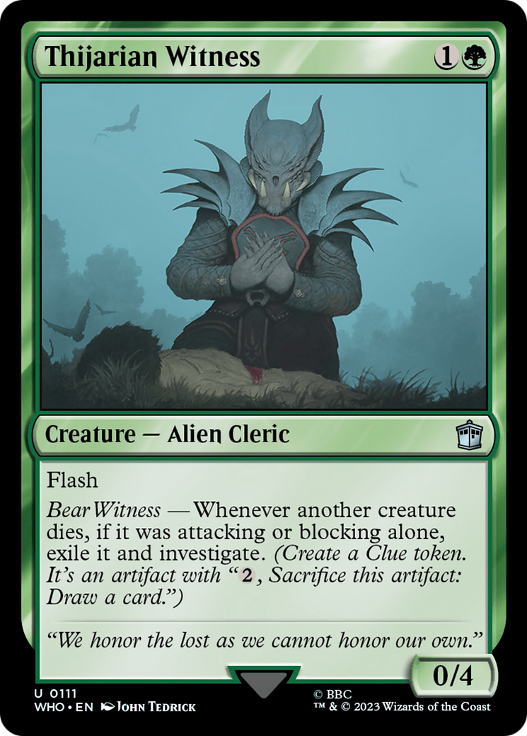 Thijarian Witness [Doctor Who] | Card Merchant Takapuna