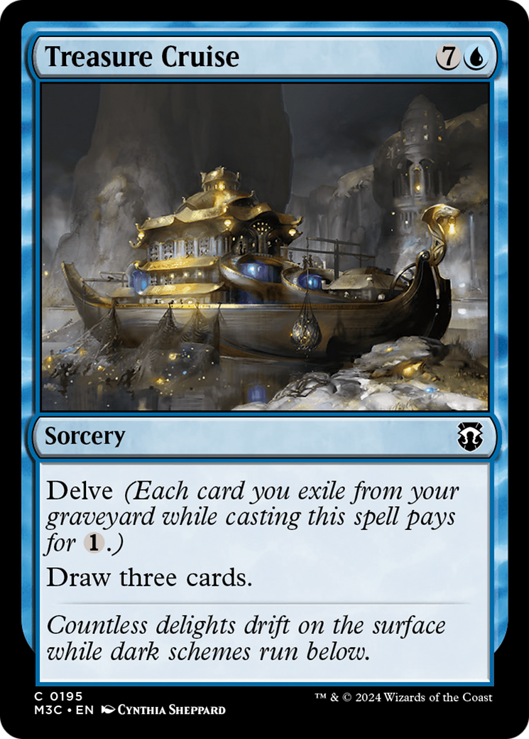 Treasure Cruise (Ripple Foil) [Modern Horizons 3 Commander] | Card Merchant Takapuna