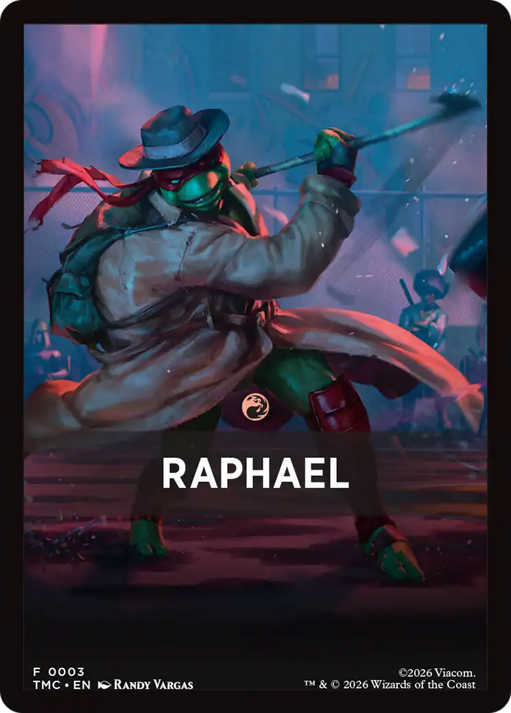 Raphael Theme Card [Teenage Mutant Ninja Turtles Commander Tokens] | Card Merchant Takapuna