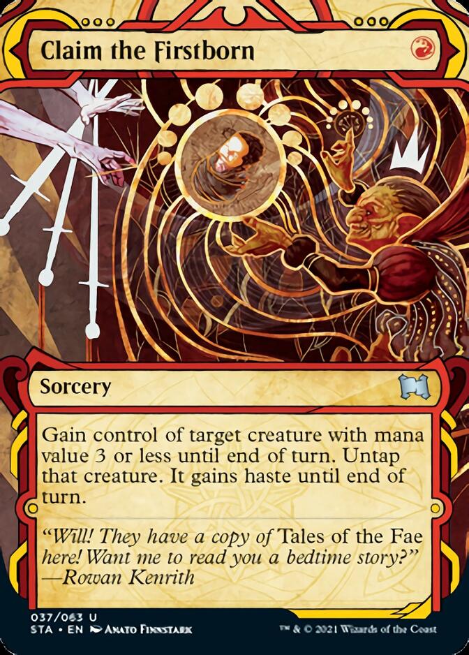 Claim the Firstborn (Foil Etched) [Strixhaven: Mystical Archive] | Card Merchant Takapuna
