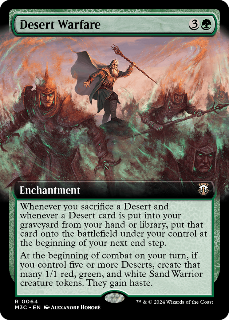 Desert Warfare (Extended Art) (Ripple Foil) [Modern Horizons 3 Commander] | Card Merchant Takapuna