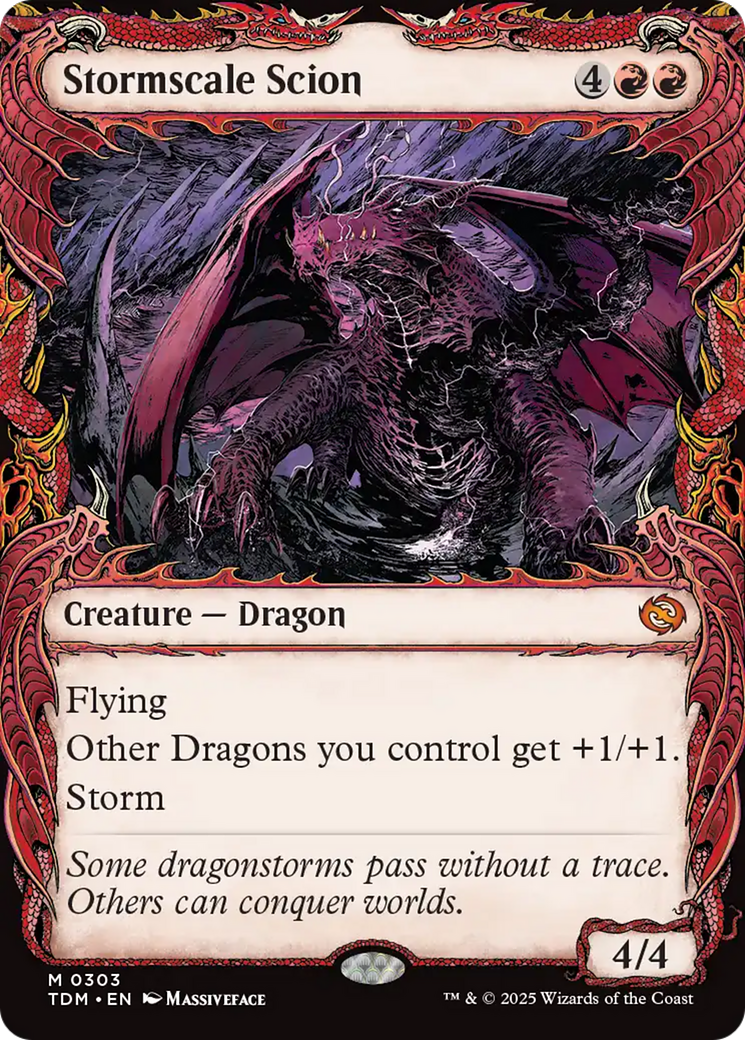 Stormscale Scion (Showcase) [Tarkir: Dragonstorm] | Card Merchant Takapuna