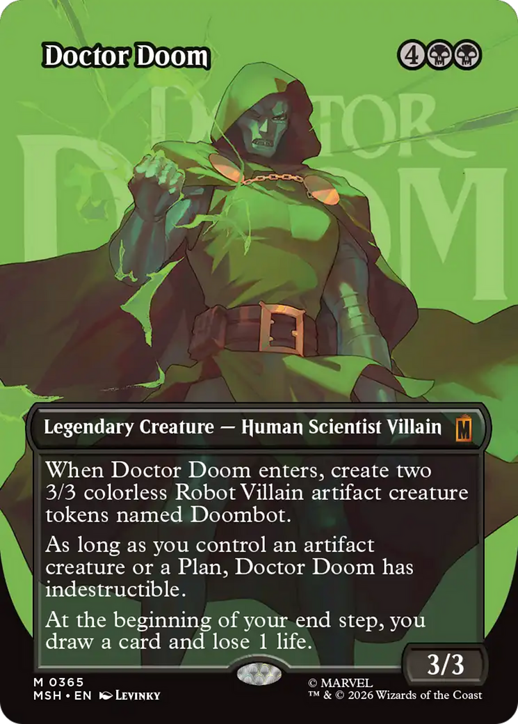 Doctor Doom (Borderless) (365) [Marvel Super Heroes] | Card Merchant Takapuna