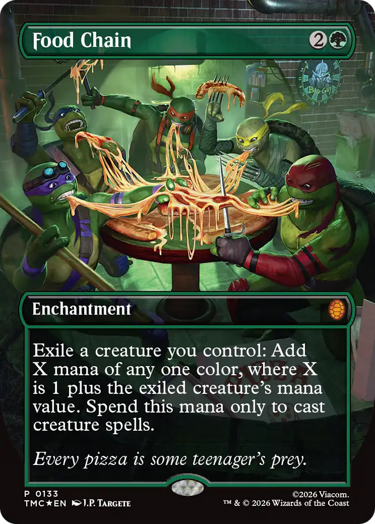 Food Chain (Borderless) [Teenage Mutant Ninja Turtles Commander] | Card Merchant Takapuna