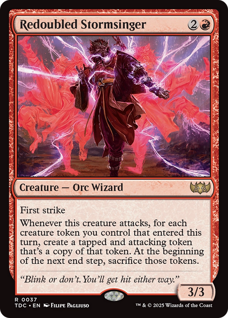 Redoubled Stormsinger [Tarkir: Dragonstorm Commander] | Card Merchant Takapuna