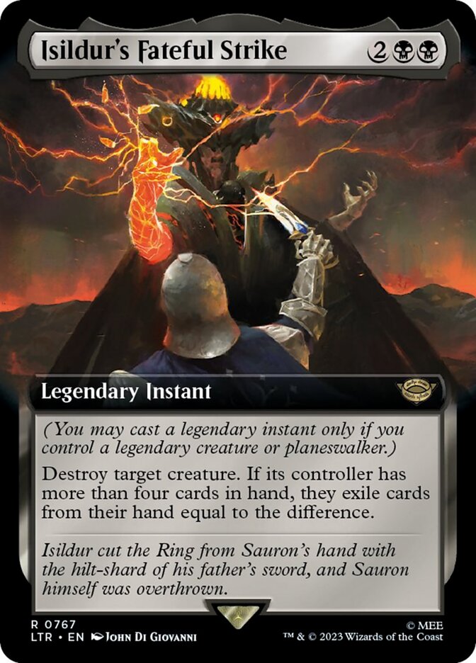 Isildur's Fateful Strike (Extended Art) (Surge Foil) [The Lord of the Rings: Tales of Middle-Earth] | Card Merchant Takapuna