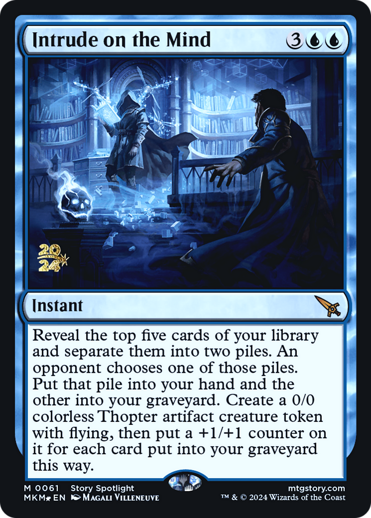 Intrude on the Mind [Murders at Karlov Manor Prerelease Promos] | Card Merchant Takapuna