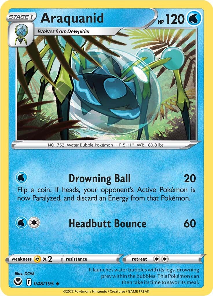 Araquanid (048/195) [Sword & Shield: Silver Tempest] | Card Merchant Takapuna