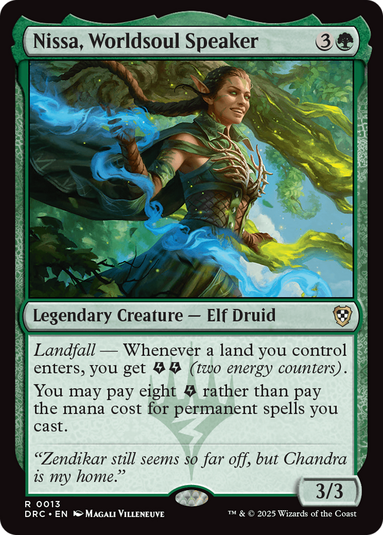 Nissa, Worldsoul Speaker [Aetherdrift Commander] | Card Merchant Takapuna