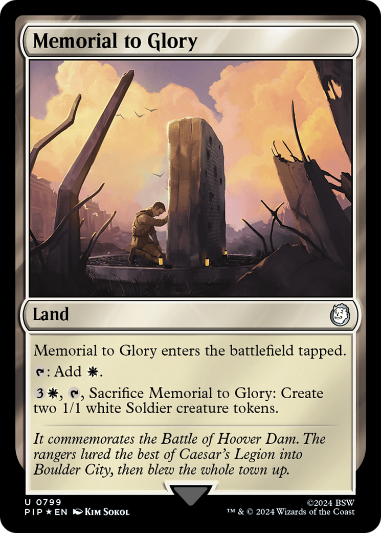 Memorial to Glory (Surge Foil) [Fallout] | Card Merchant Takapuna