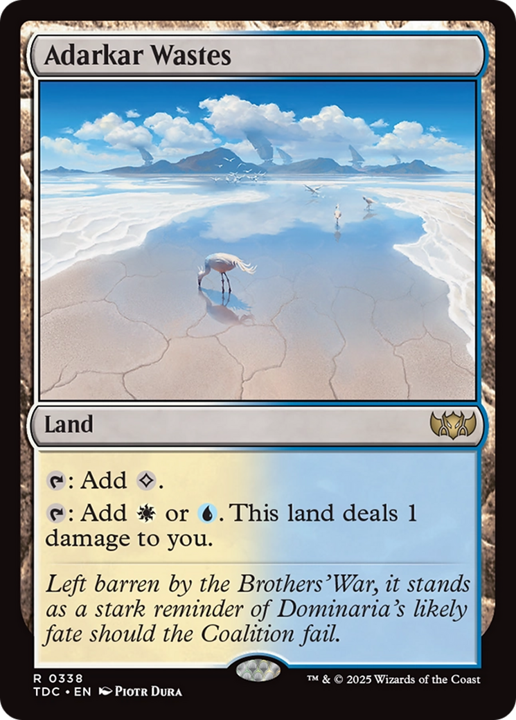Adarkar Wastes [Tarkir: Dragonstorm Commander] | Card Merchant Takapuna