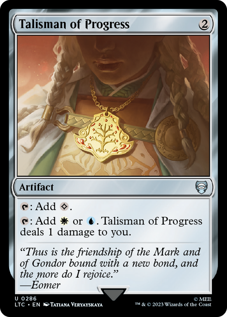 Talisman of Progress [The Lord of the Rings: Tales of Middle-Earth Commander] | Card Merchant Takapuna
