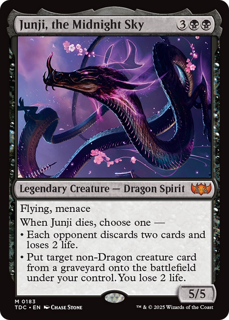 Junji, the Midnight Sky [Tarkir: Dragonstorm Commander] | Card Merchant Takapuna