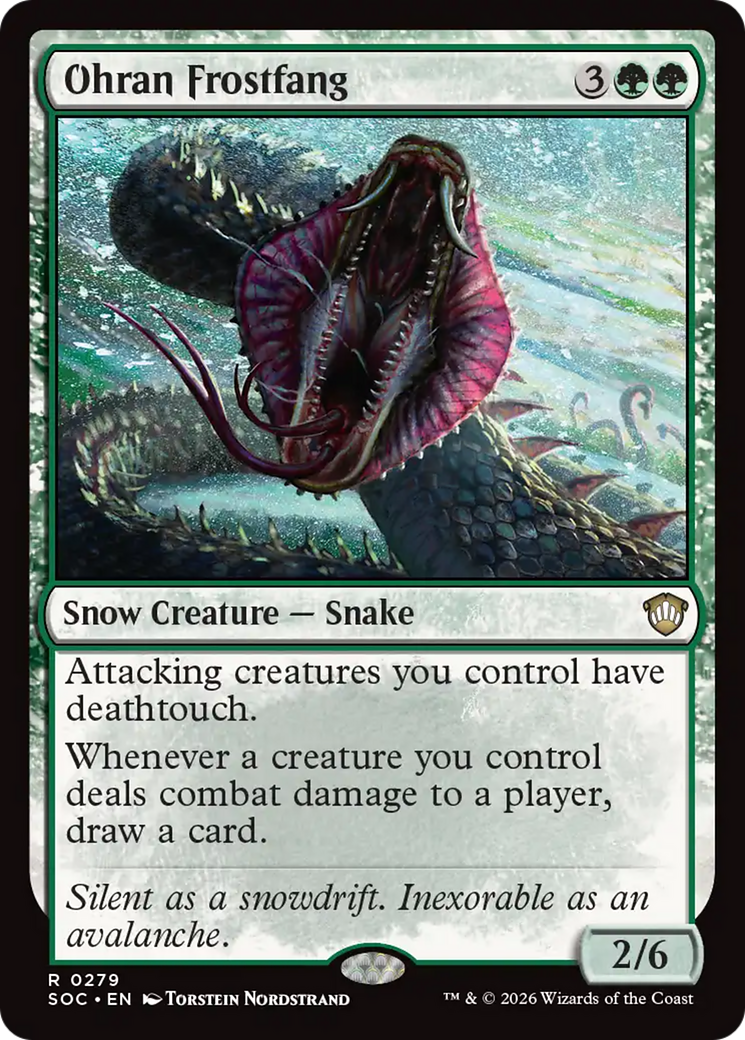 Ohran Frostfang [Secrets of Strixhaven Commander] | Card Merchant Takapuna