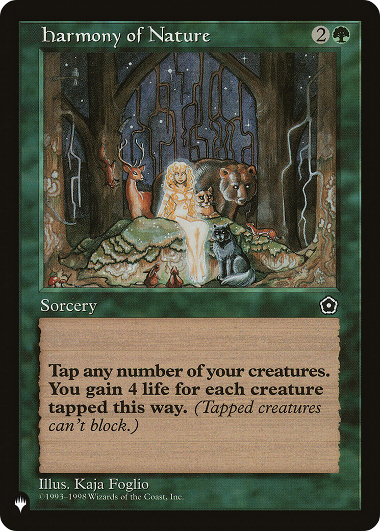 Harmony of Nature [The List] | Card Merchant Takapuna
