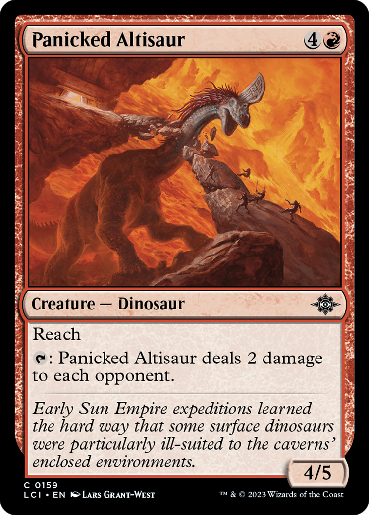 Panicked Altisaur [The Lost Caverns of Ixalan] | Card Merchant Takapuna