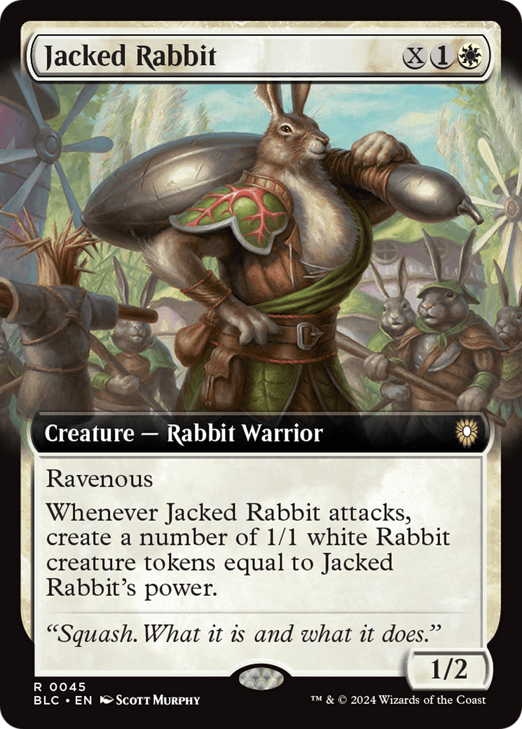 Jacked Rabbit (Extended Art) [Bloomburrow Commander] | Card Merchant Takapuna