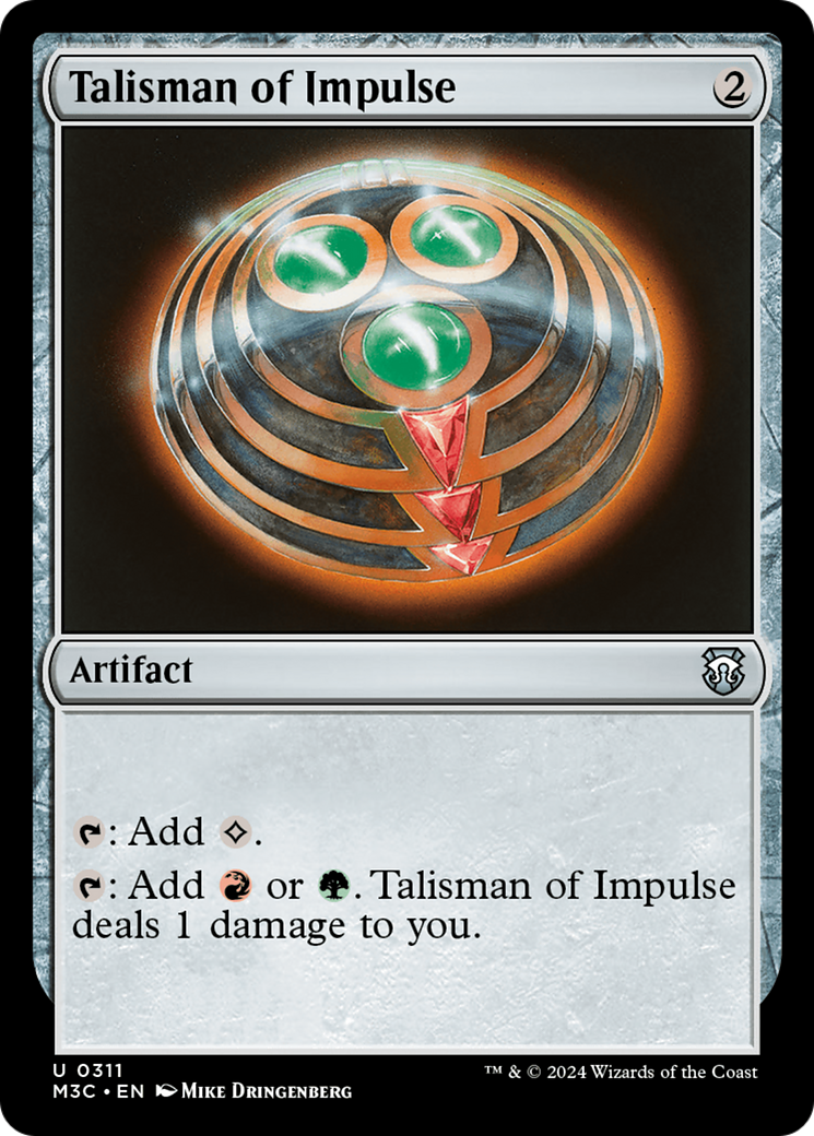 Talisman of Impulse (Ripple Foil) [Modern Horizons 3 Commander] | Card Merchant Takapuna