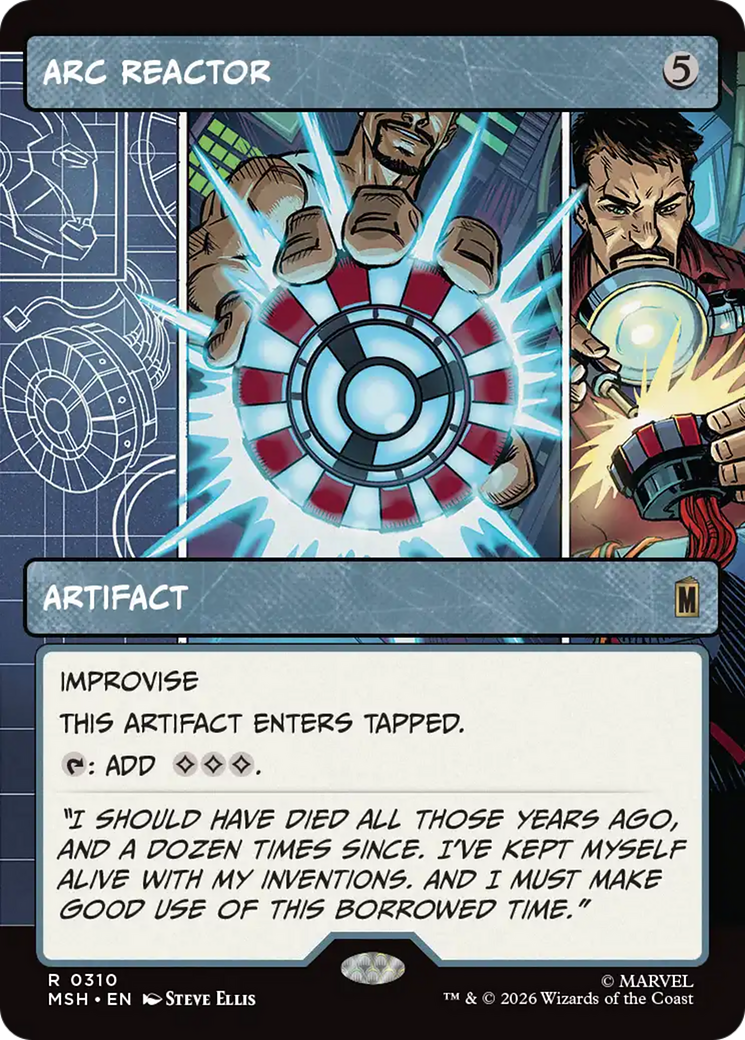 Arc Reactor (Borderless) [Marvel Super Heroes] | Card Merchant Takapuna