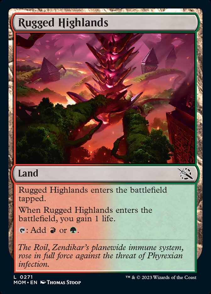 Rugged Highlands [March of the Machine] | Card Merchant Takapuna