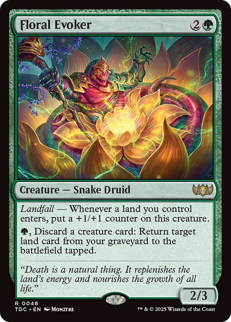 Floral Evoker [Tarkir: Dragonstorm Commander] | Card Merchant Takapuna